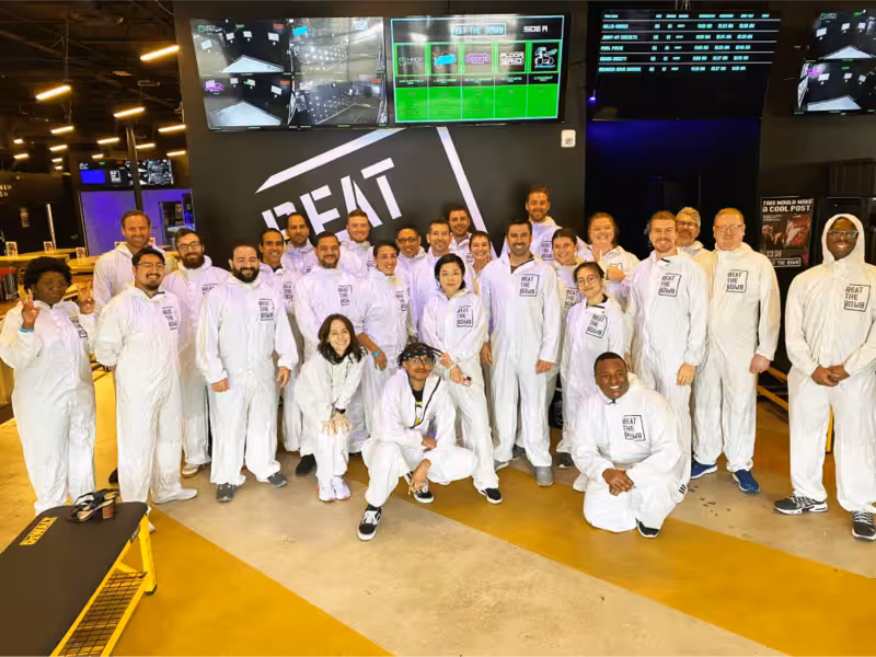 Corporate team outing event at Beat The Bomb
